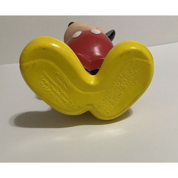 Vintage Disney Big Mickey Mouse Sipper Cup Figural Water Bottle 12" No Straw - Picture 4 of 6
